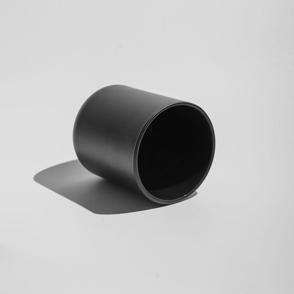 Black Matte Candle Glass