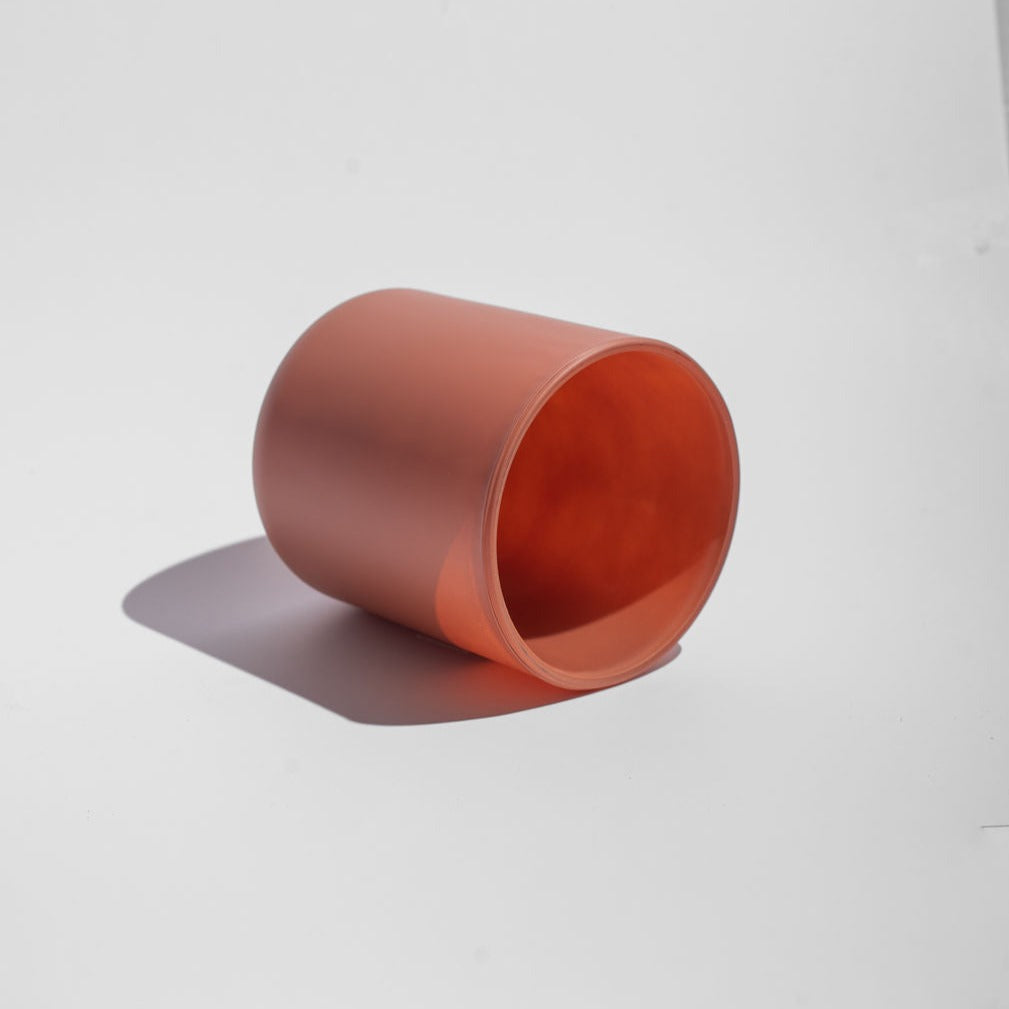 Matte Clay Candle Glass