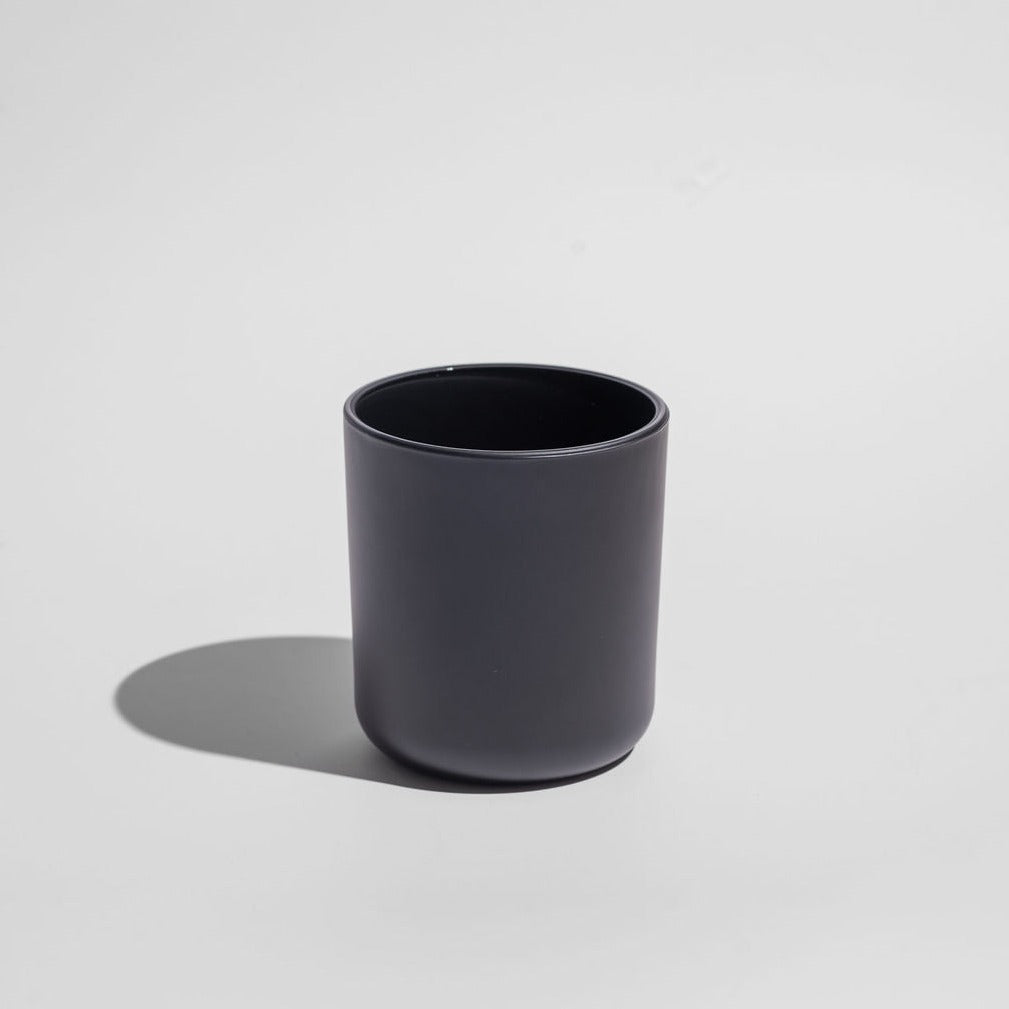 Black Matte Candle Glass