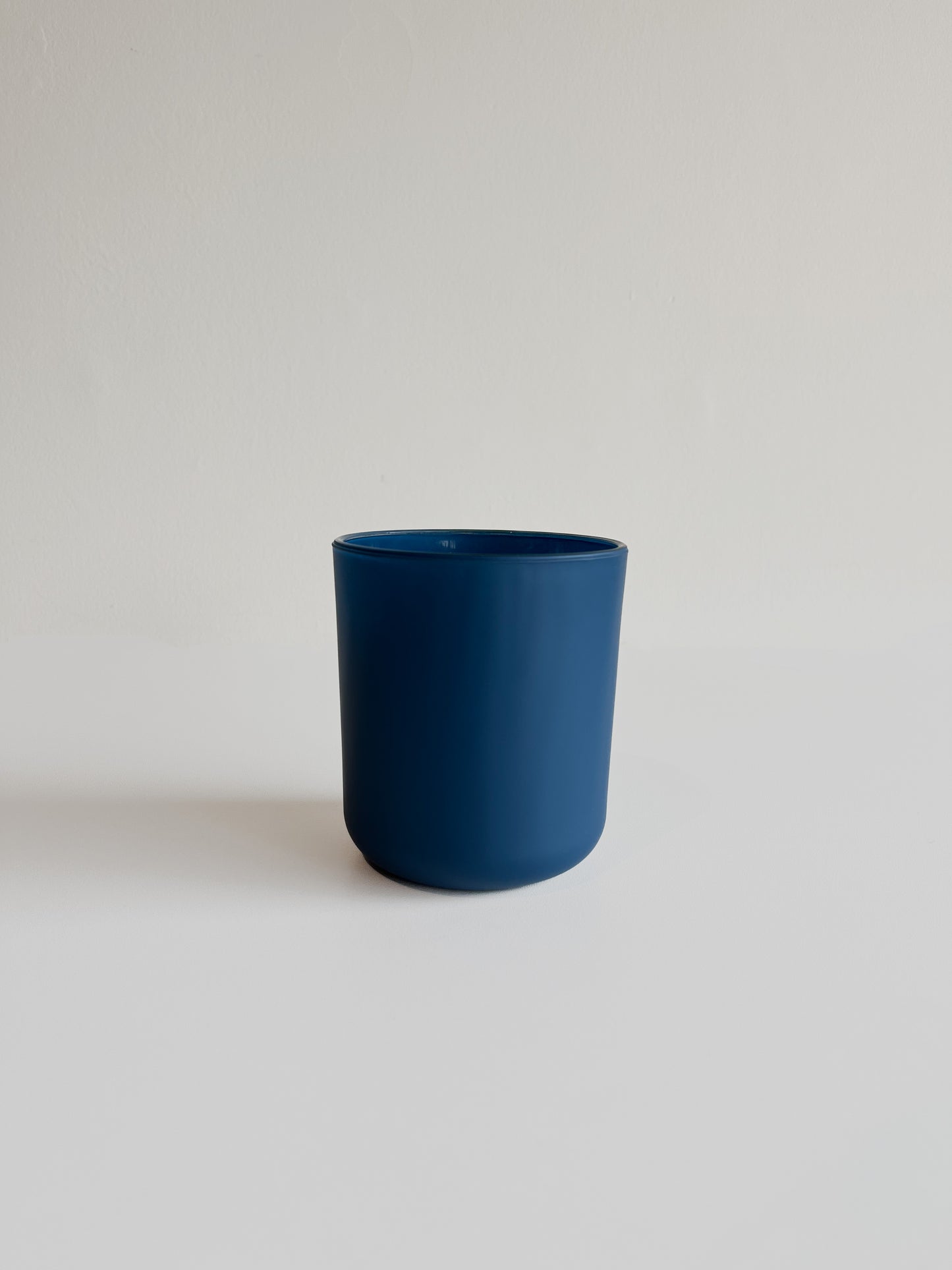 13oz Matte Navy Candle Glass