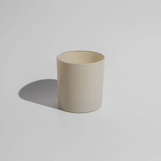 8oz Matte Cream Candle Glass