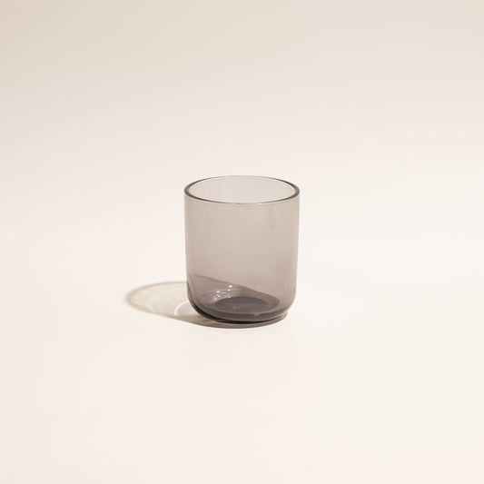 8 oz Transparent Black Candle Glass