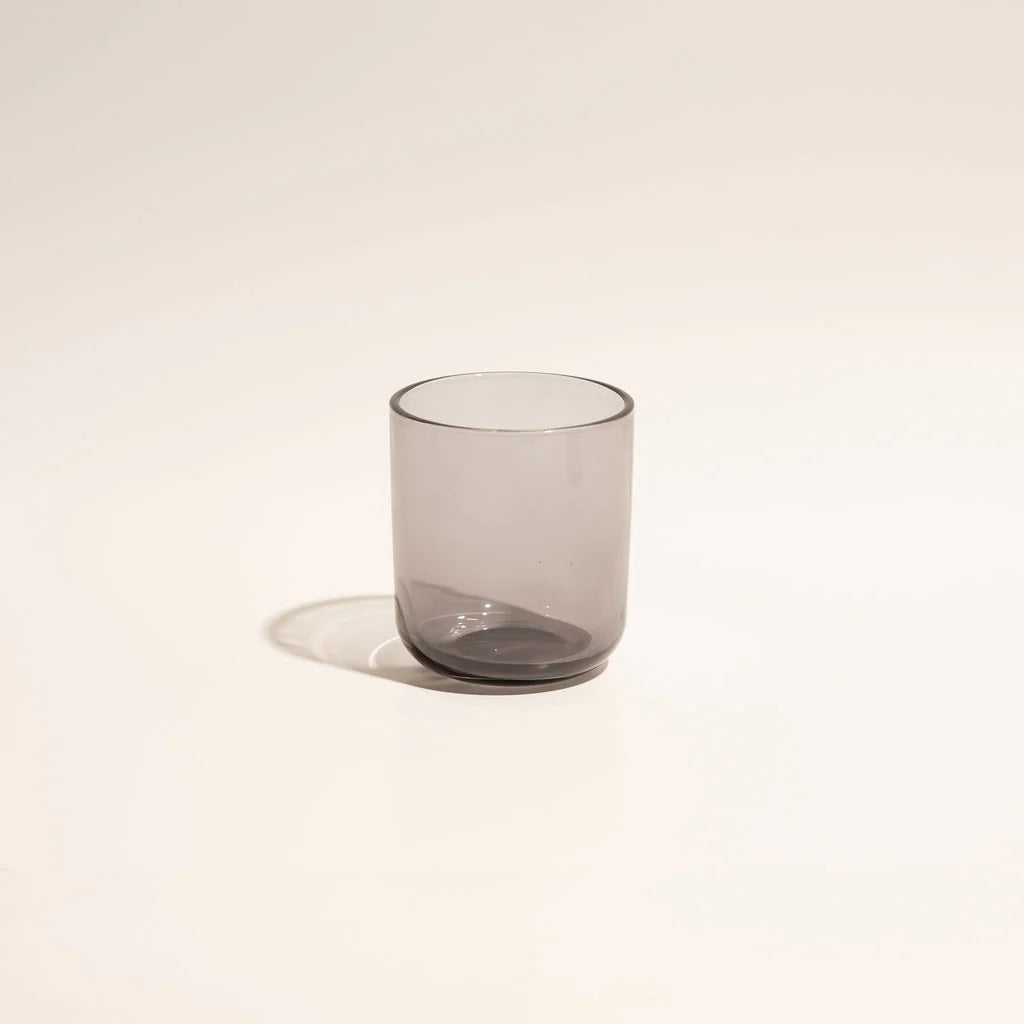 13oz Transparent Black Candle Glass