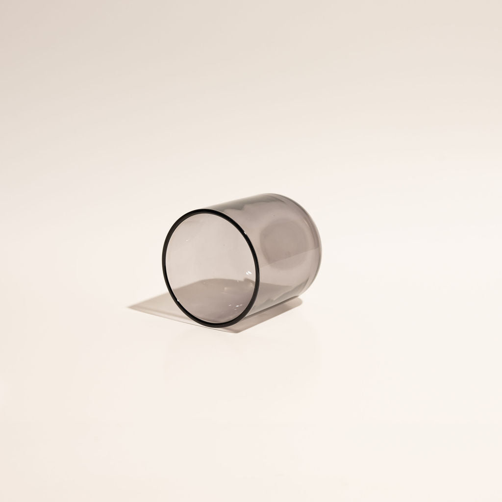 8 oz Transparent Black Candle Glass Wholesale Candle Jars