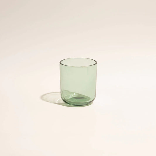 13oz Transparent Green Candle Glass