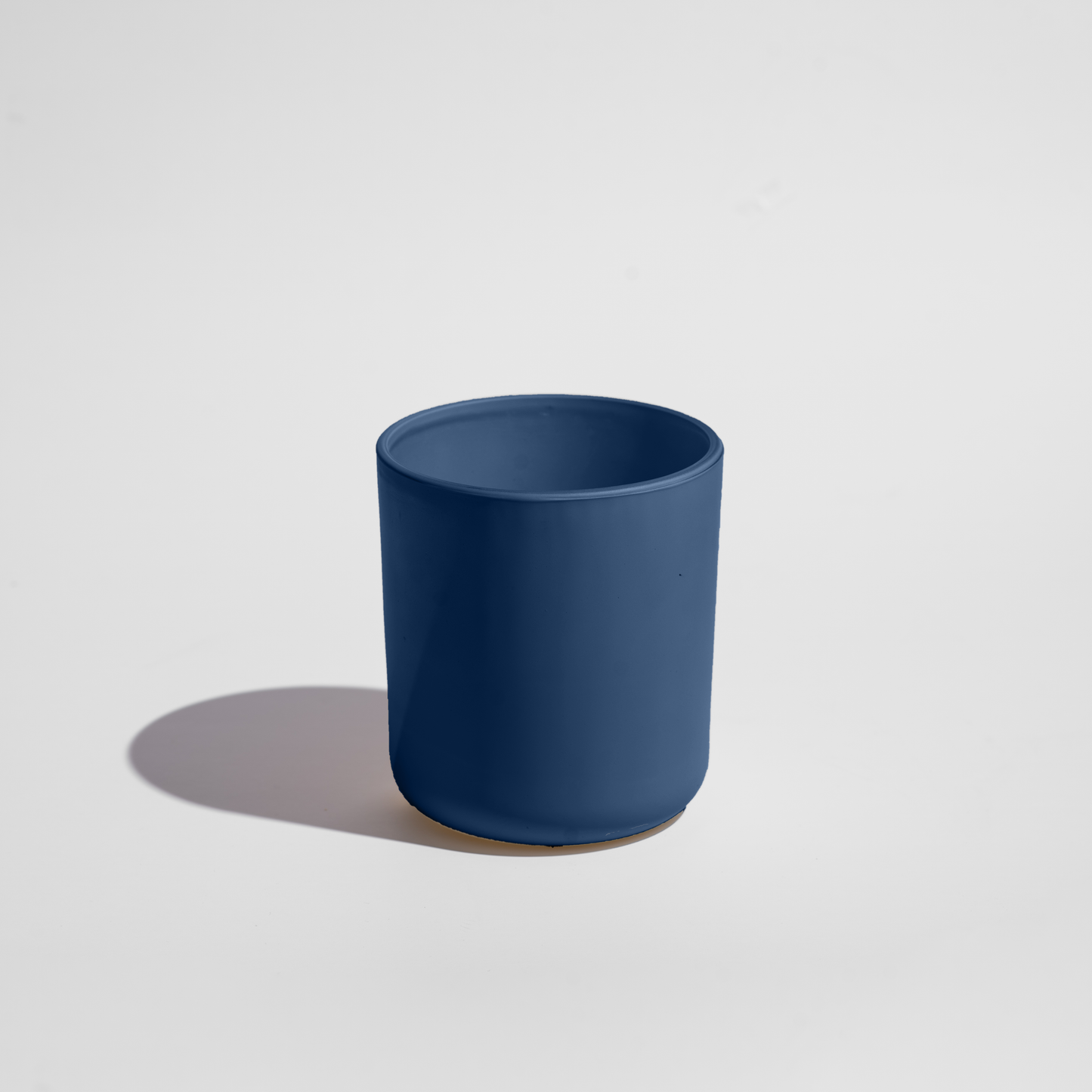 13oz Matte Navy Candle Glass