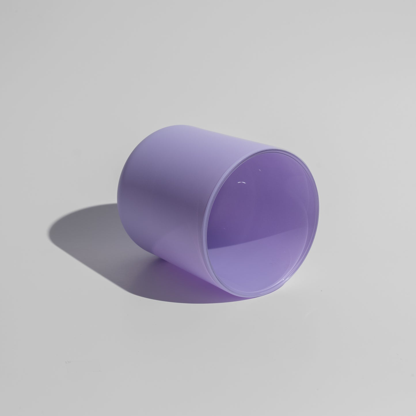 Matte Lilac Candle Glass